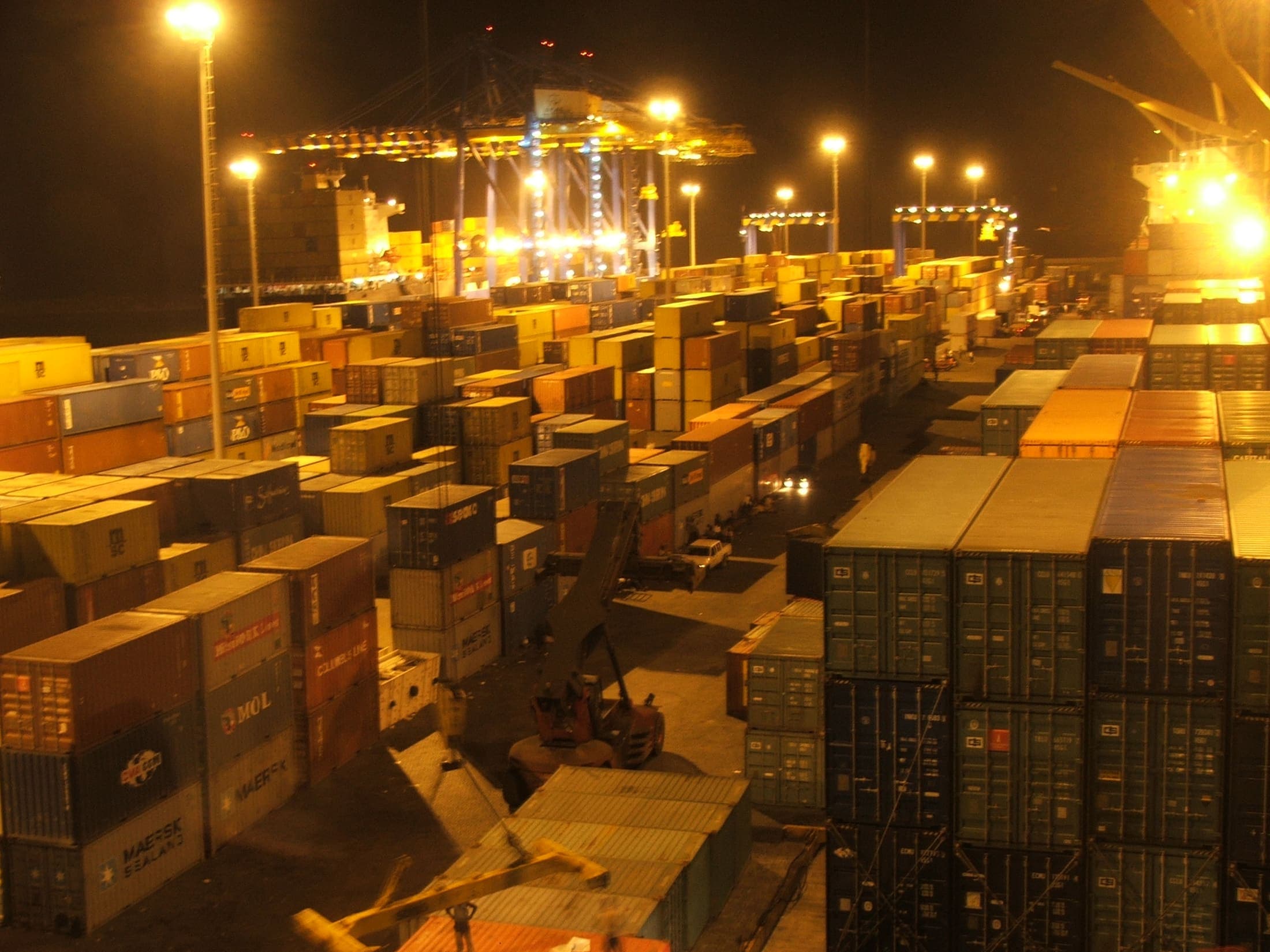 Container terminal in Tema, Ghana